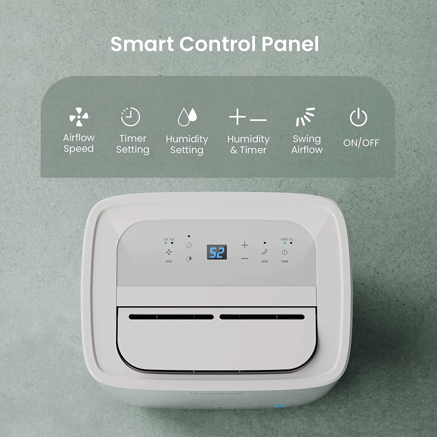 Waykar 80 Pints Dehumidifier, Energy Star Dehumidifier for Basements and Home, Dehumidifiers with Drain Hose, 1.14 Gallons Water Tank, Spaces up to 5,000 Sq. Ft