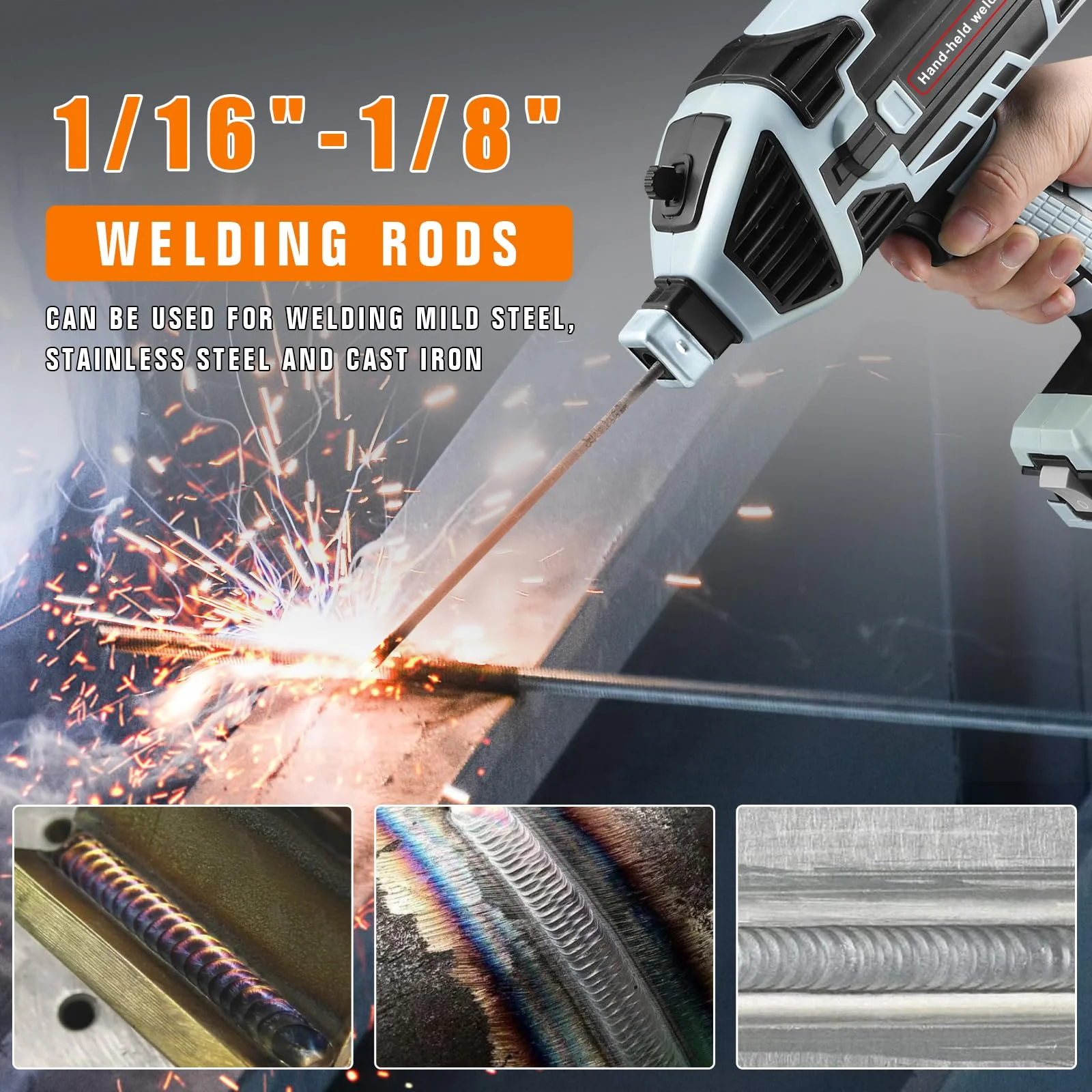 YesRight Handheld Welding Machine 110V 120Amp Portable ARC Welder with Digital Display