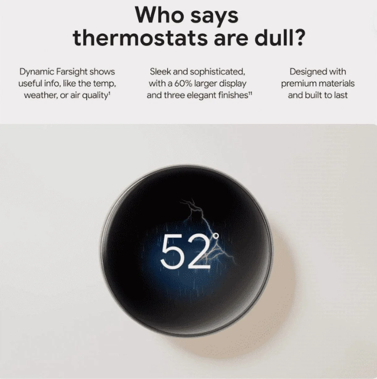 Google Nest Learning 4th Gen learning Thermostat With 2 Pack Google Nest Temperature Sensor 2nd Gen - Polished Obsidian - GA05557-US