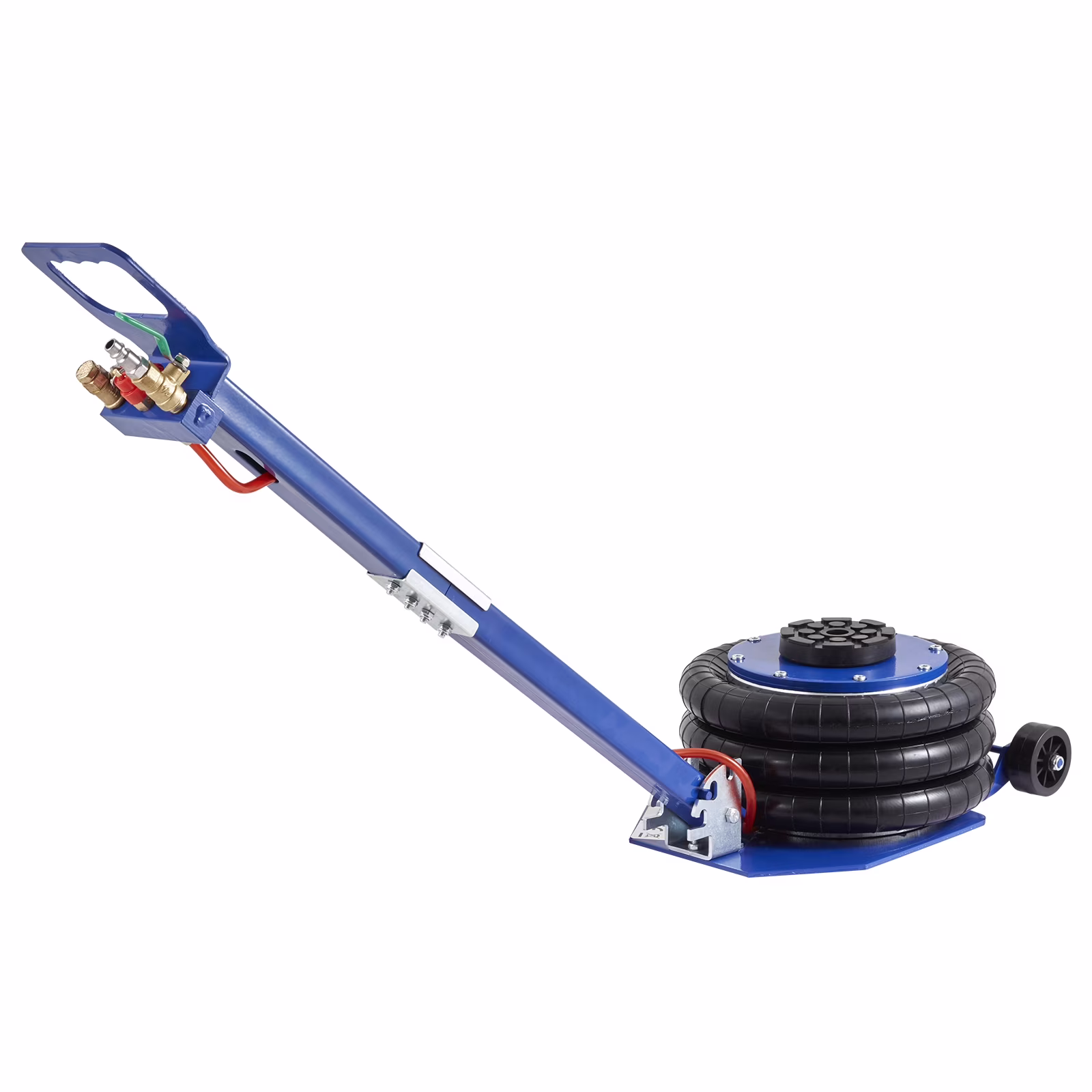 KFFKFF Air Jack, 3 Ton/6600 lbs Three Bag Air Jack, Air Bag Jack with Six Steel Tubes, Lift to 17.7 Inch, 3-5 Seconds Quick Lift Air Jack with Adjustable Long Handle, Suitable for Car, Garage