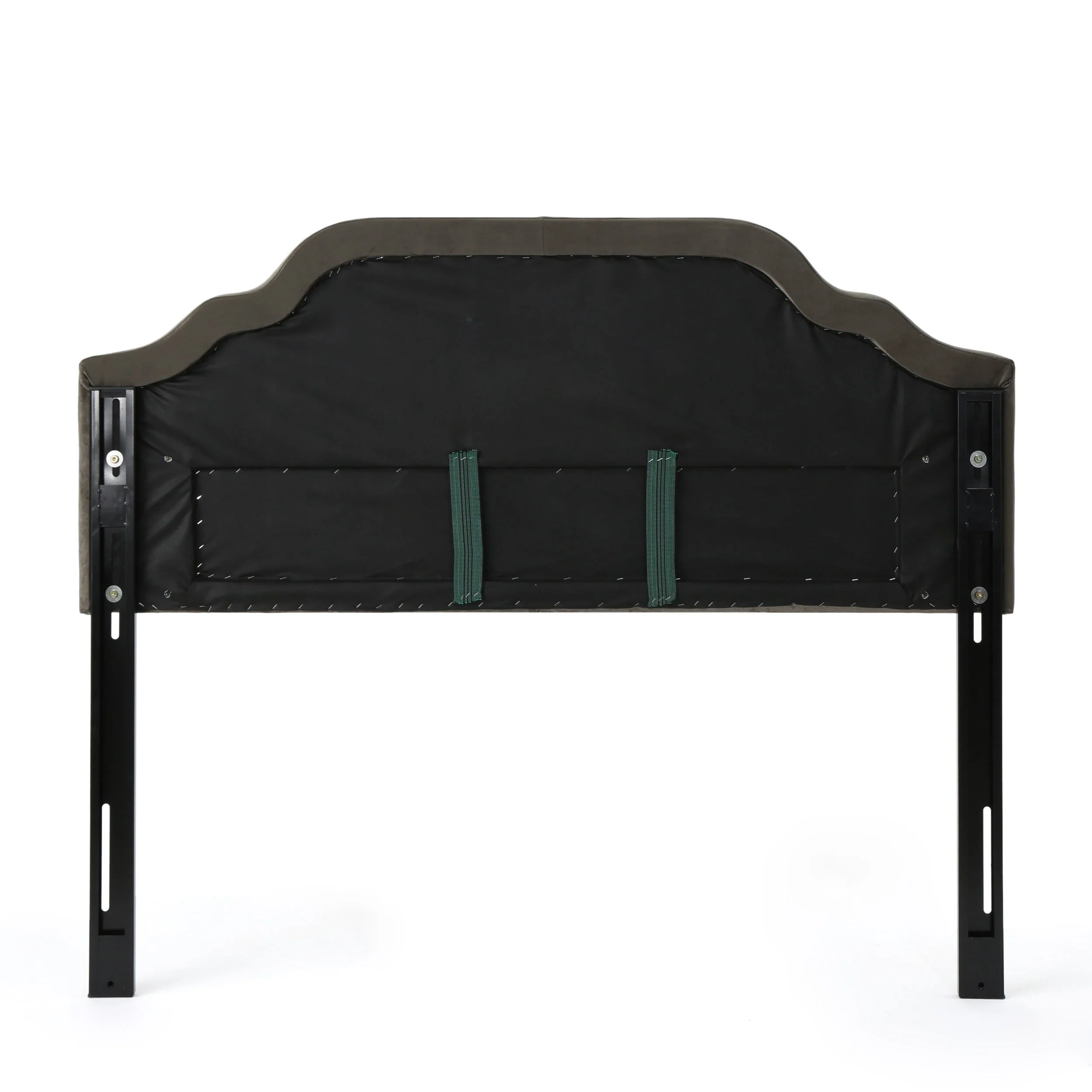 Noble House Miller Velvet Queen/Full Headboard, Grey