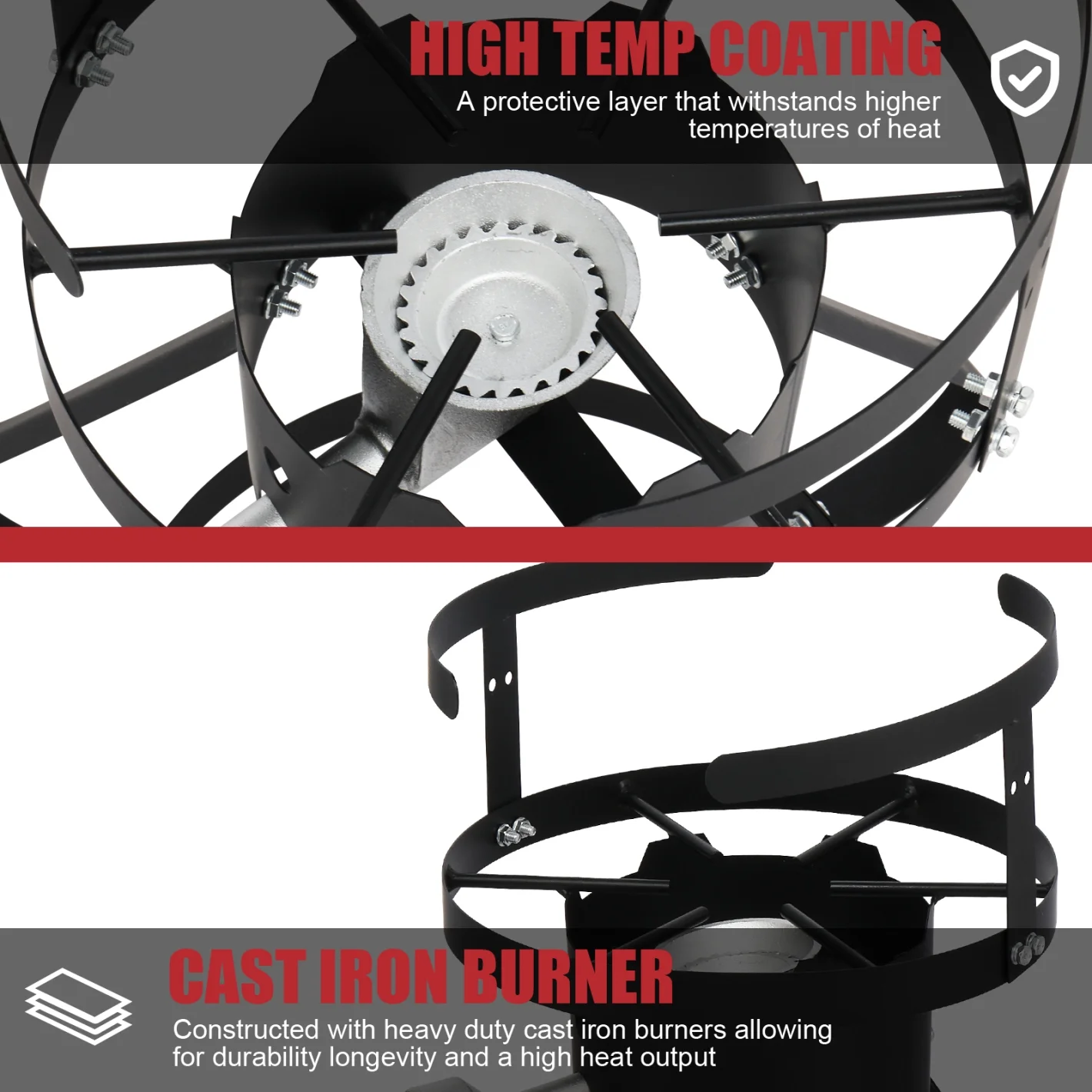 Turkey Fryer Kit, 30QT Aluminum Turkey Deep Fryer & 10QT Fish Fryer Kit w/Baskets & Stand, 54000 BTU Propane Burner, Thermometer, Marinade Injector, Turkey Rack & Rack Lifter, for Outdoor Cooking