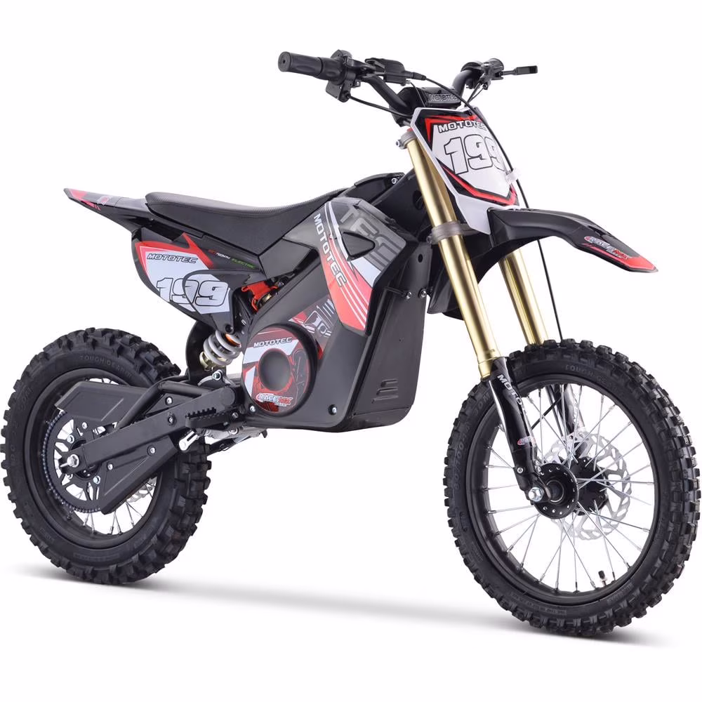 MotoTec 48v Pro Electric Dirt Bike 1800w Lithium Green