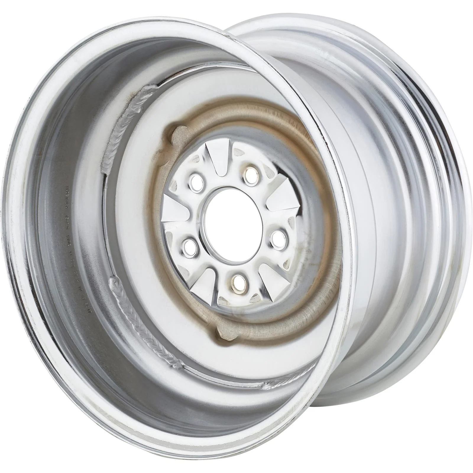 O/E Style Hot Rod Chrome Steel Wheel, 15x8, 5x4.5,