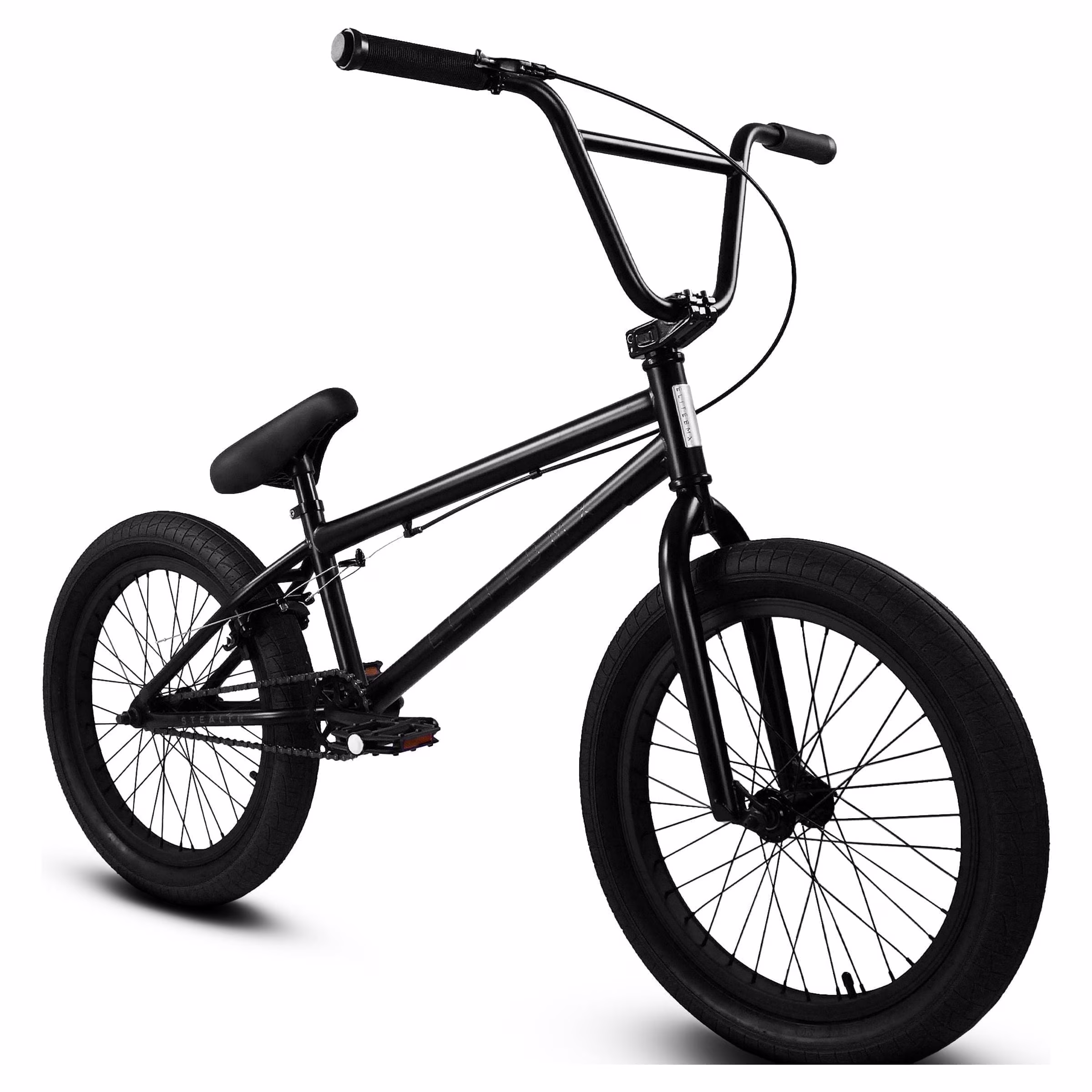Elite BMX Bicycle 20�� Freestyle Bike - Stealth Blue Purple Ideal for Ages 7 to 18 Years