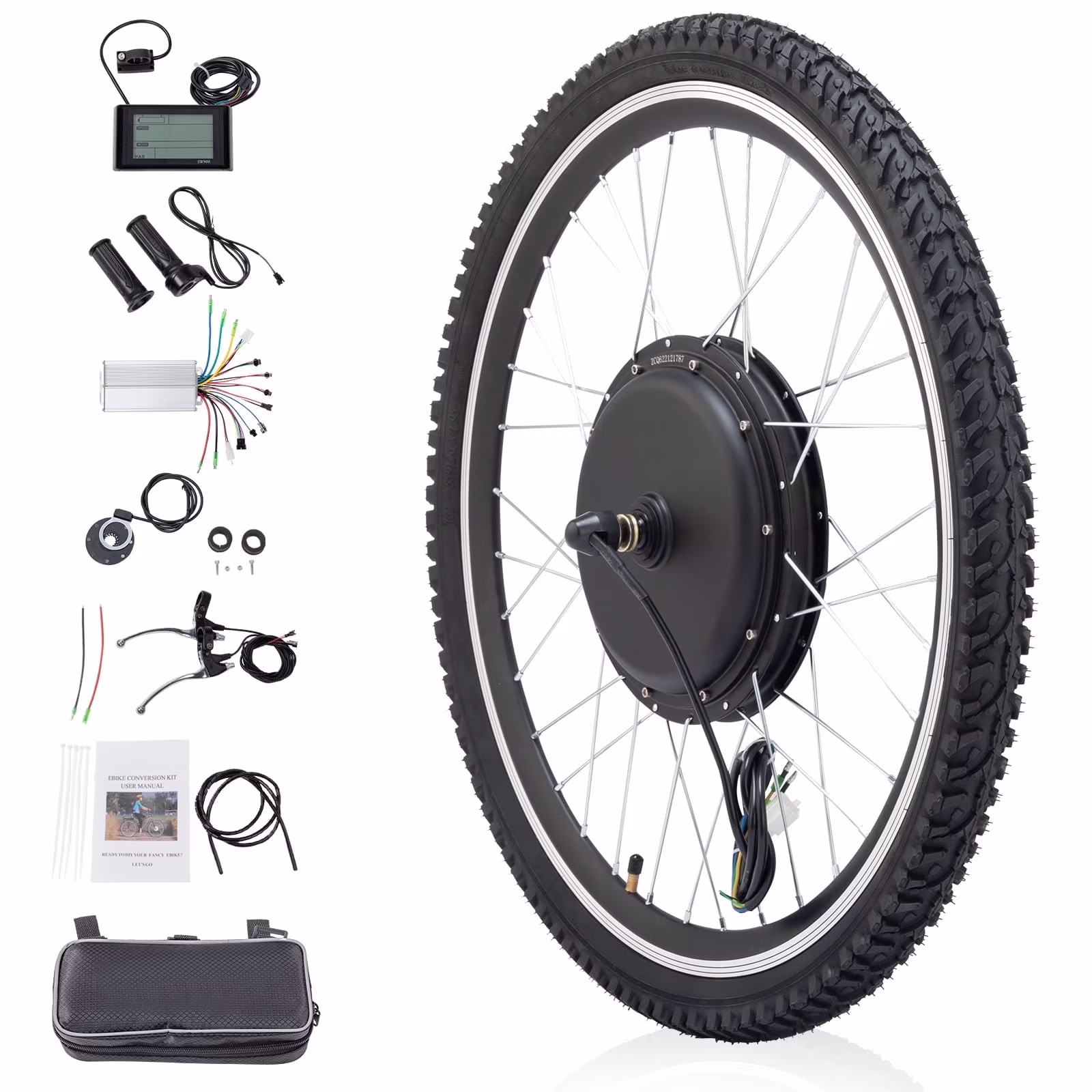 Ktaxon 48V 1000W Electric Bicycle Motor Kit, 26