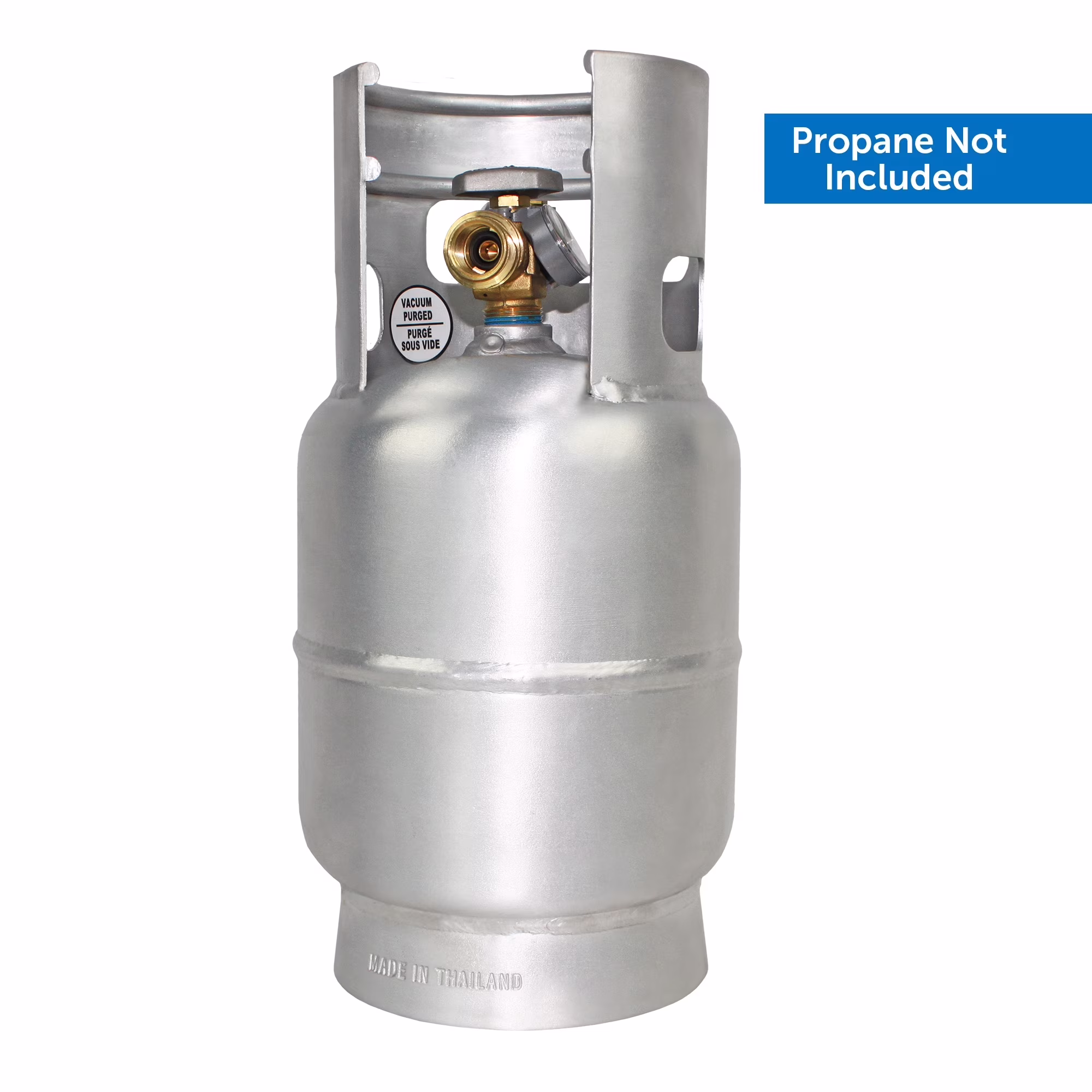 Flame King 5LB Aluminum Propane Tank with Gauge & OPD Valve, Corrosion-Resistant and Rust-Free