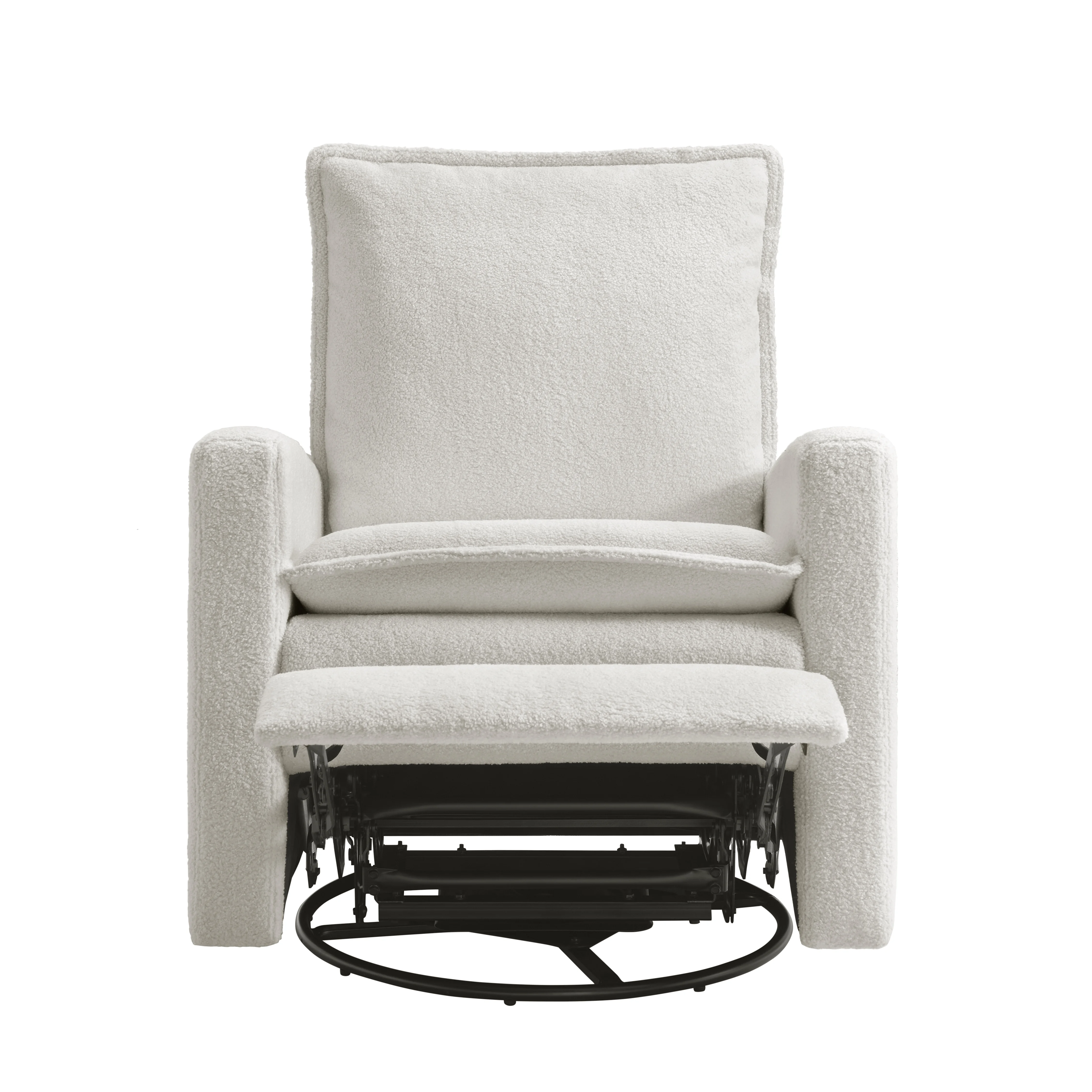 Soho Baby Coventry Glider Recliner Boucle White