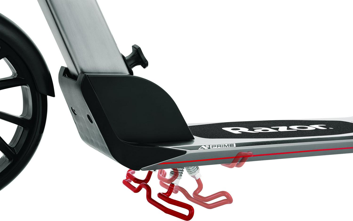 Razor A5 Prime Folding Kick Scooter - Gray. 8″ Wheels. Anodized Aluminum. for Adults up to 220 lb