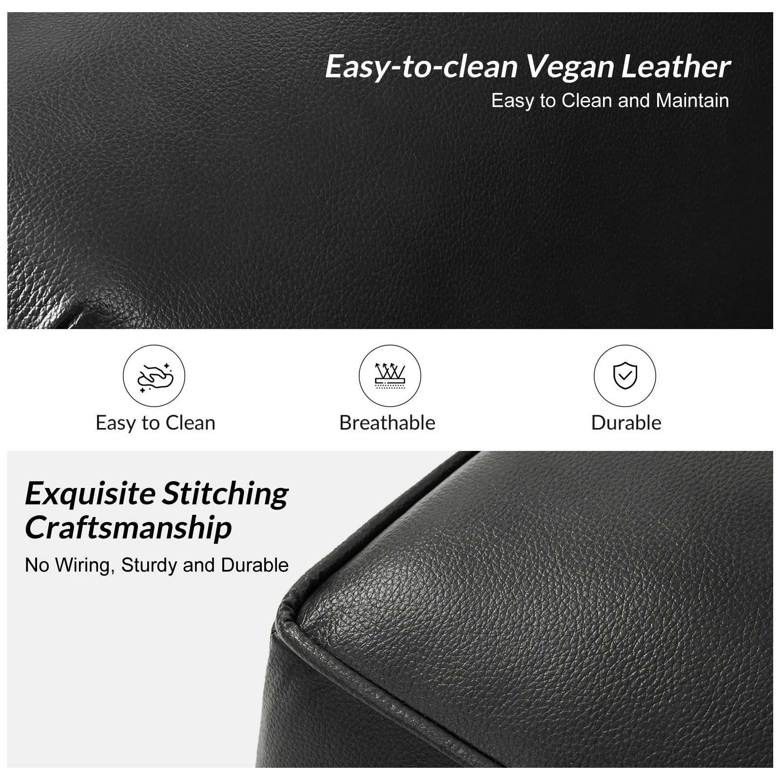 36'' Wide Blue Round Large Ottoman Tufted Coffee Table with Storage Wood Legs Home Living Room