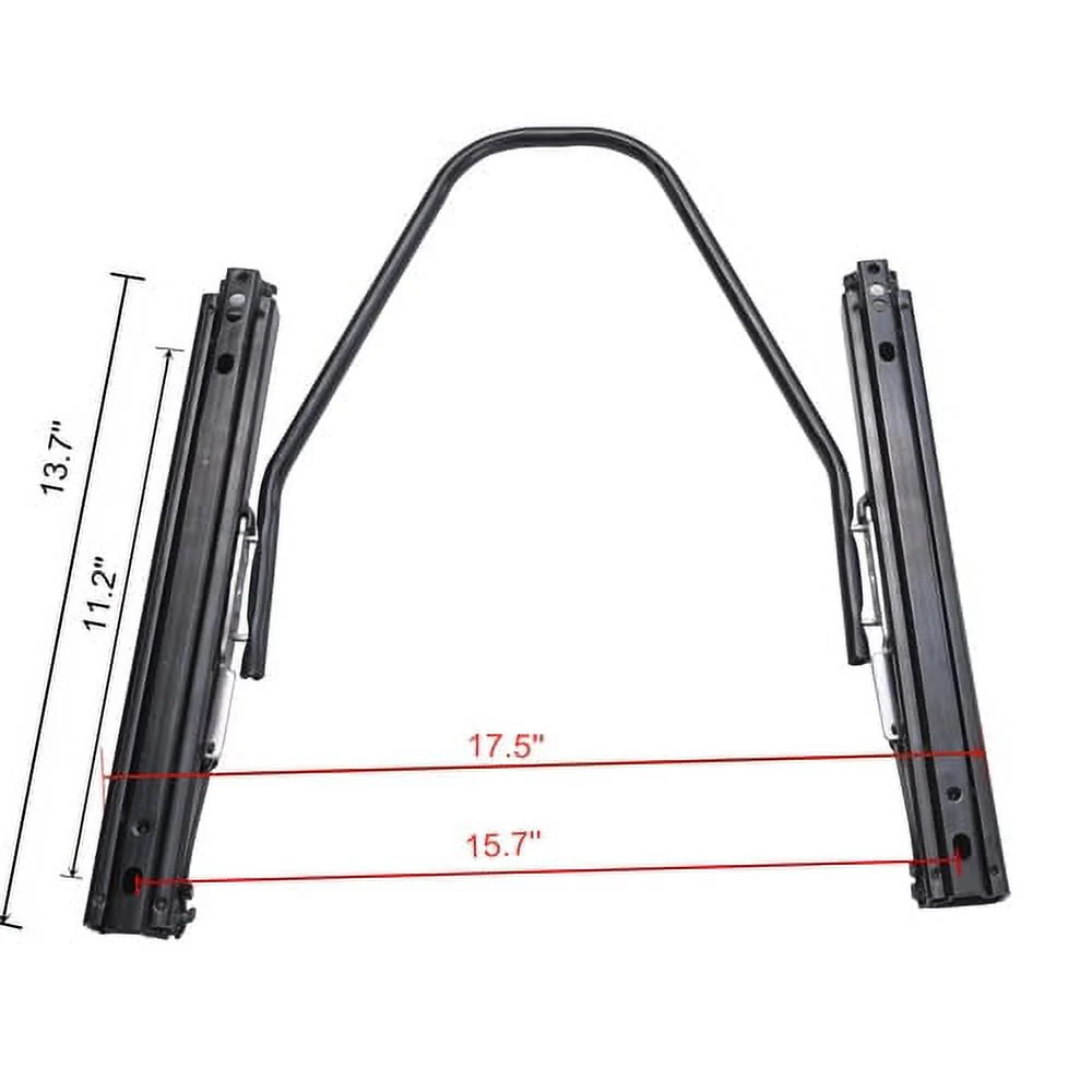 Racing Seat High Quality Pvc With Suade Material Double Slider, 2Pcs, Red