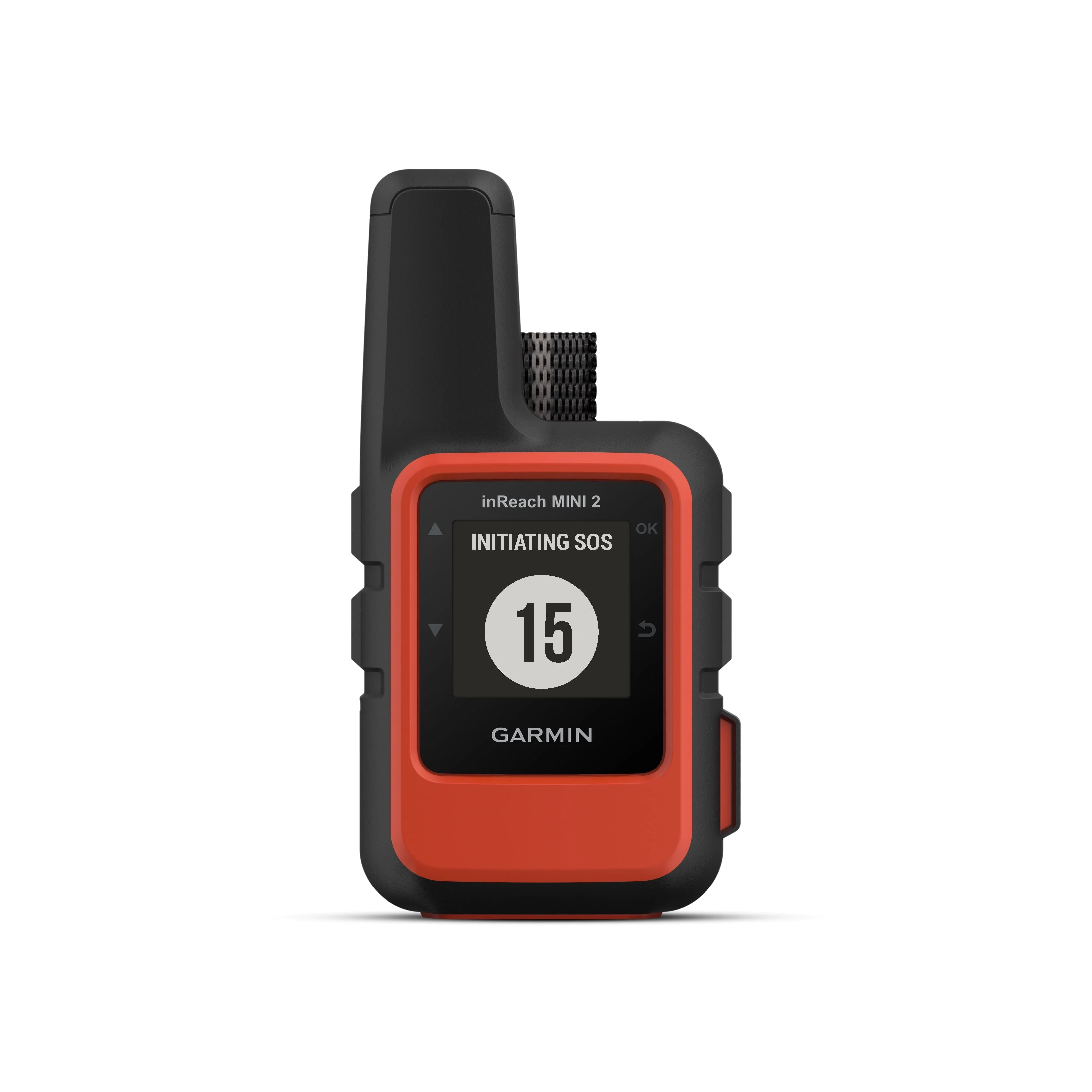 Garmin inReach Mini 2 Satellite Communicator (Flame Red), Hand-Held, Unisex Adult with Wearable4U Power Pack Bundle