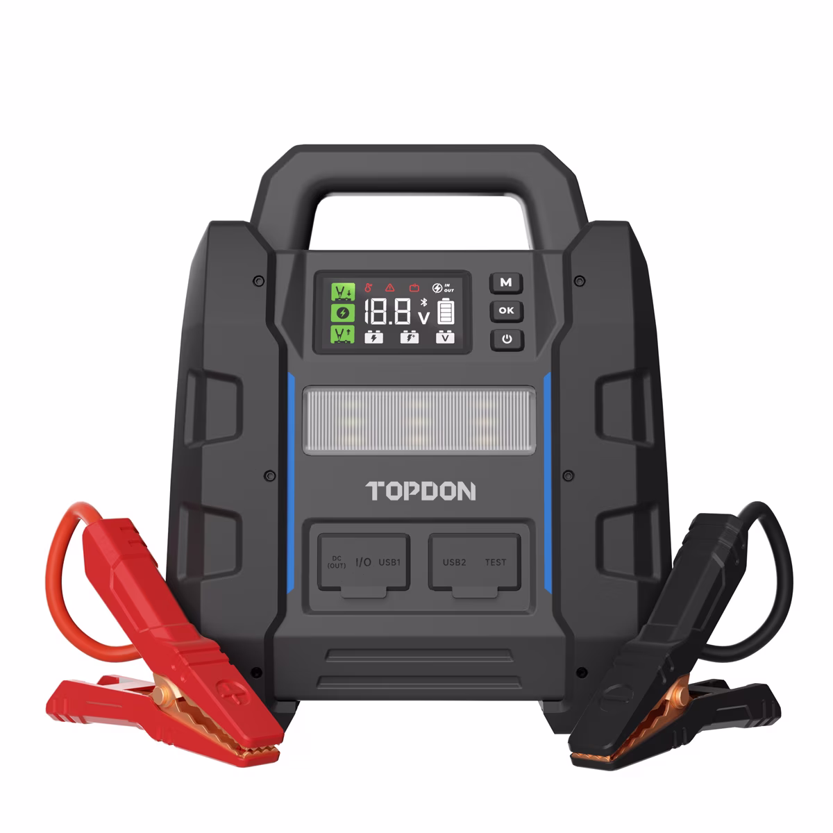 Topdon V4500 PLUS - 2-in-1 4500 Peak Amp Jump Starter & Battery/System Tester