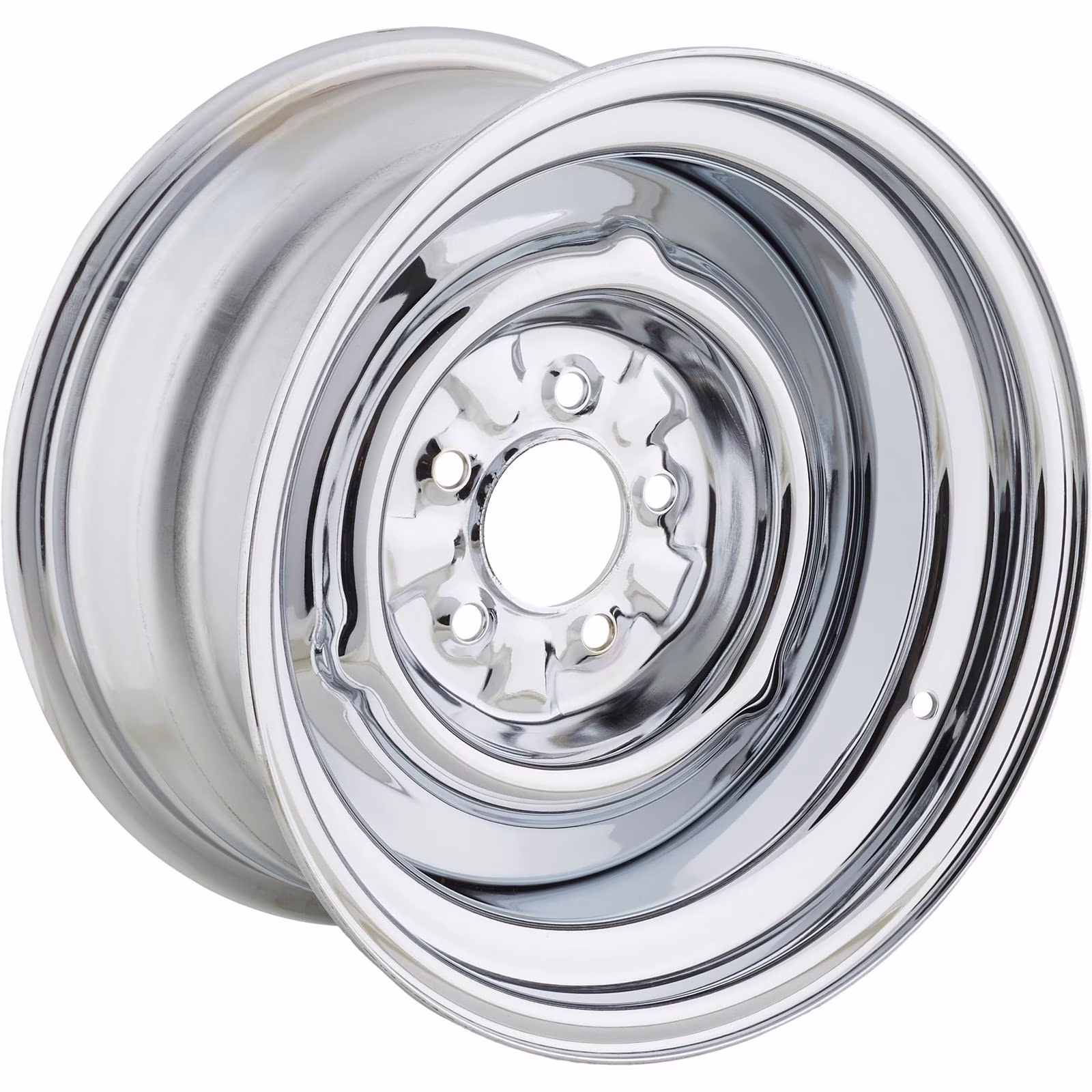 O/E Style Hot Rod Chrome Steel Wheel, 15x8, 5x4.5,