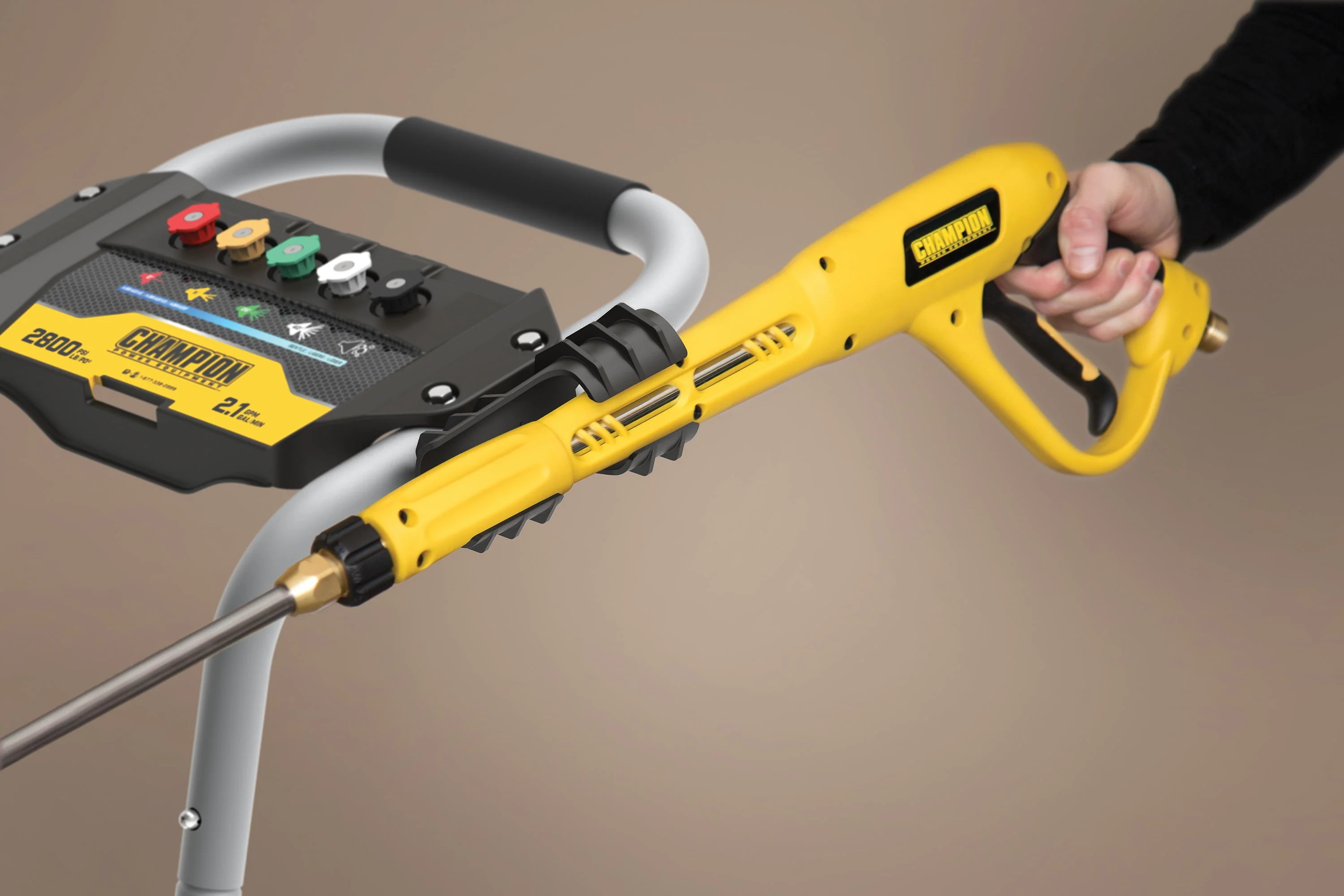 Champion Power Equipment 2800 PSI 2.1 GPM Low Profile Gas Powered Pressure Washer