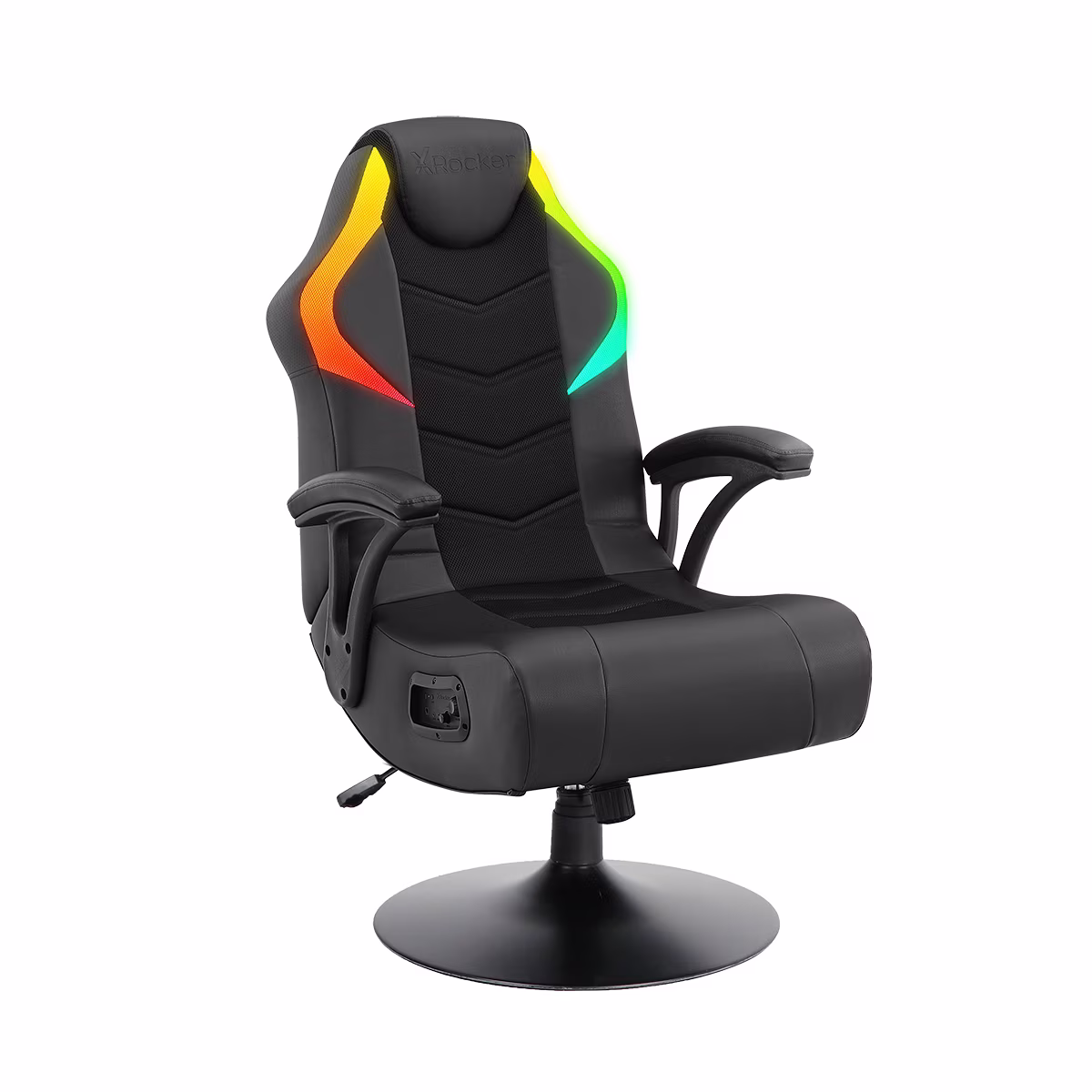 X Rocker Nemesis RGB Pedestal Gaming Chair, Black