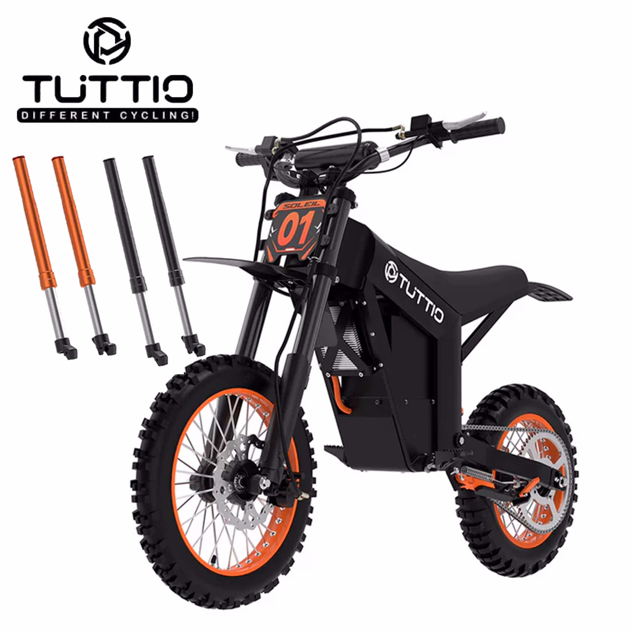 TUTTIO Soleil01 Electric Dirt Bike For Adults,48V 21Ah 200N.m,2000W Motor,Max 37Mph,Maximum Range 45 Miles,Dirt Bikes