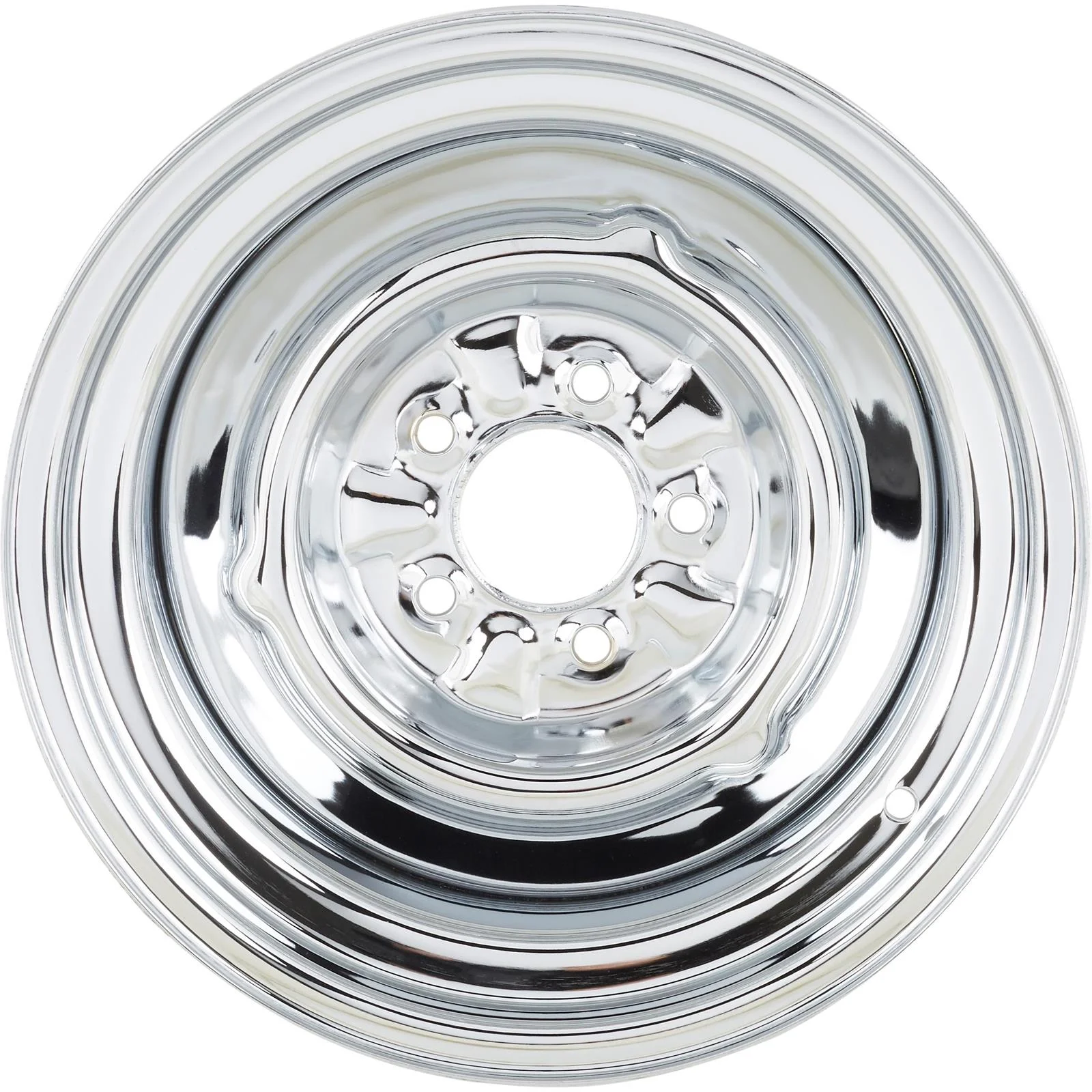 O/E Style Hot Rod Chrome Steel Wheel, 15x8, 5x4.5,