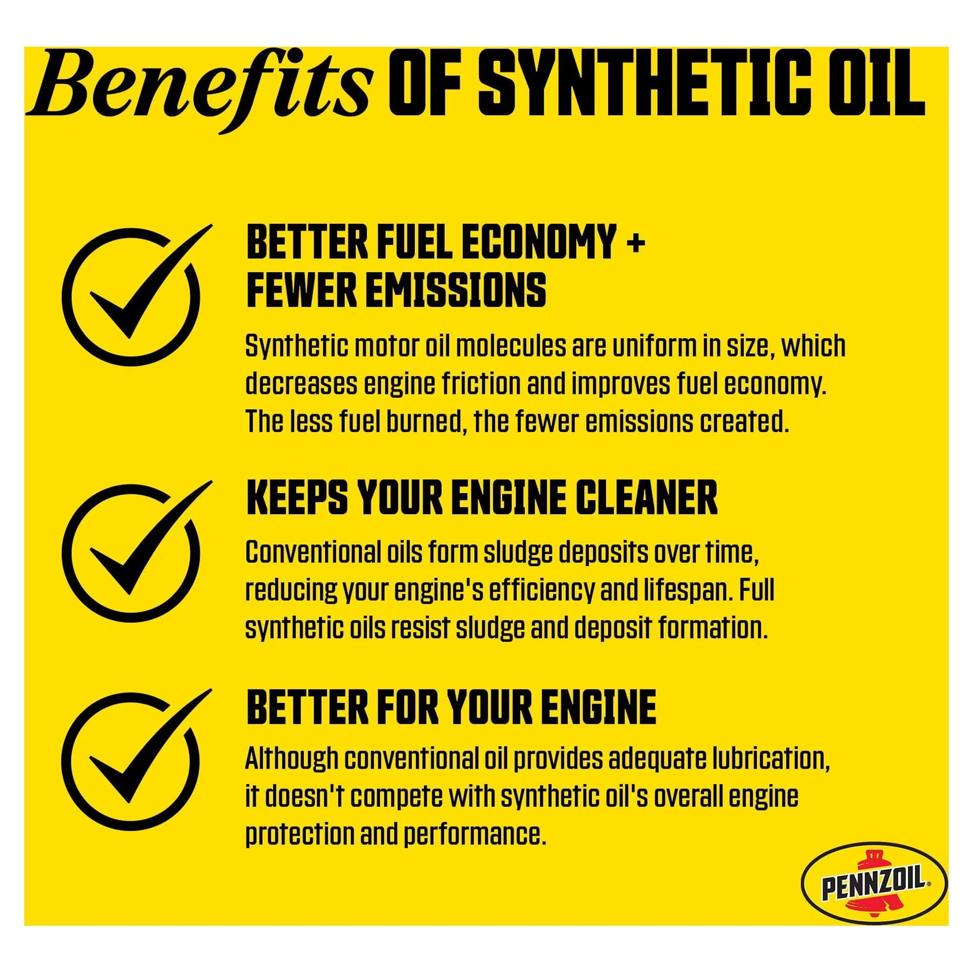 Pennzoil Platinum Full Synthetic 5W-30 Motor Oil, 5-Quart