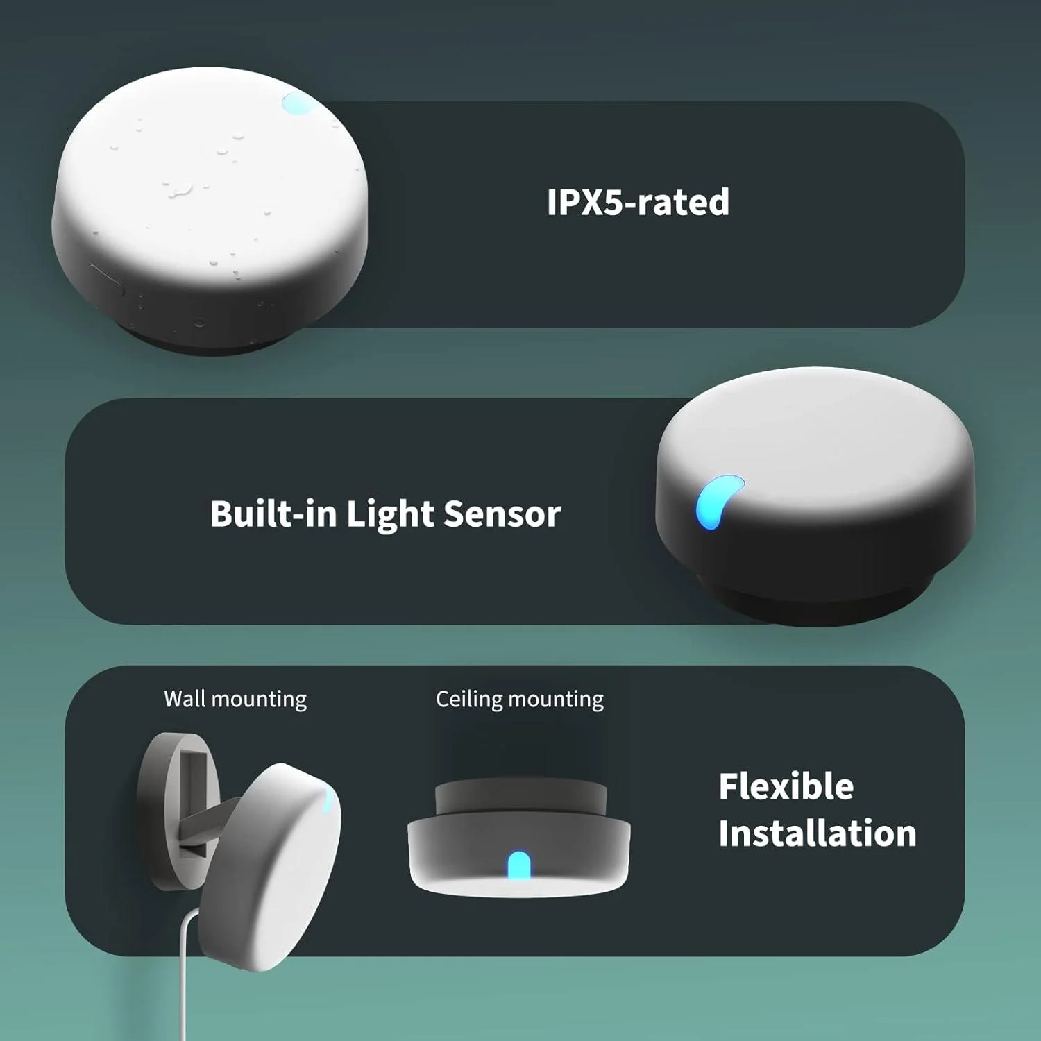 Presence Sensor FP2, 2.4 GHz Wi-Fi Required, mmWave Radar Wired Motion Sensor, Zone Positioning, Multi-Person & Fall Detection, Supports HomeKit, Alexa, Google Home and Home Assistant