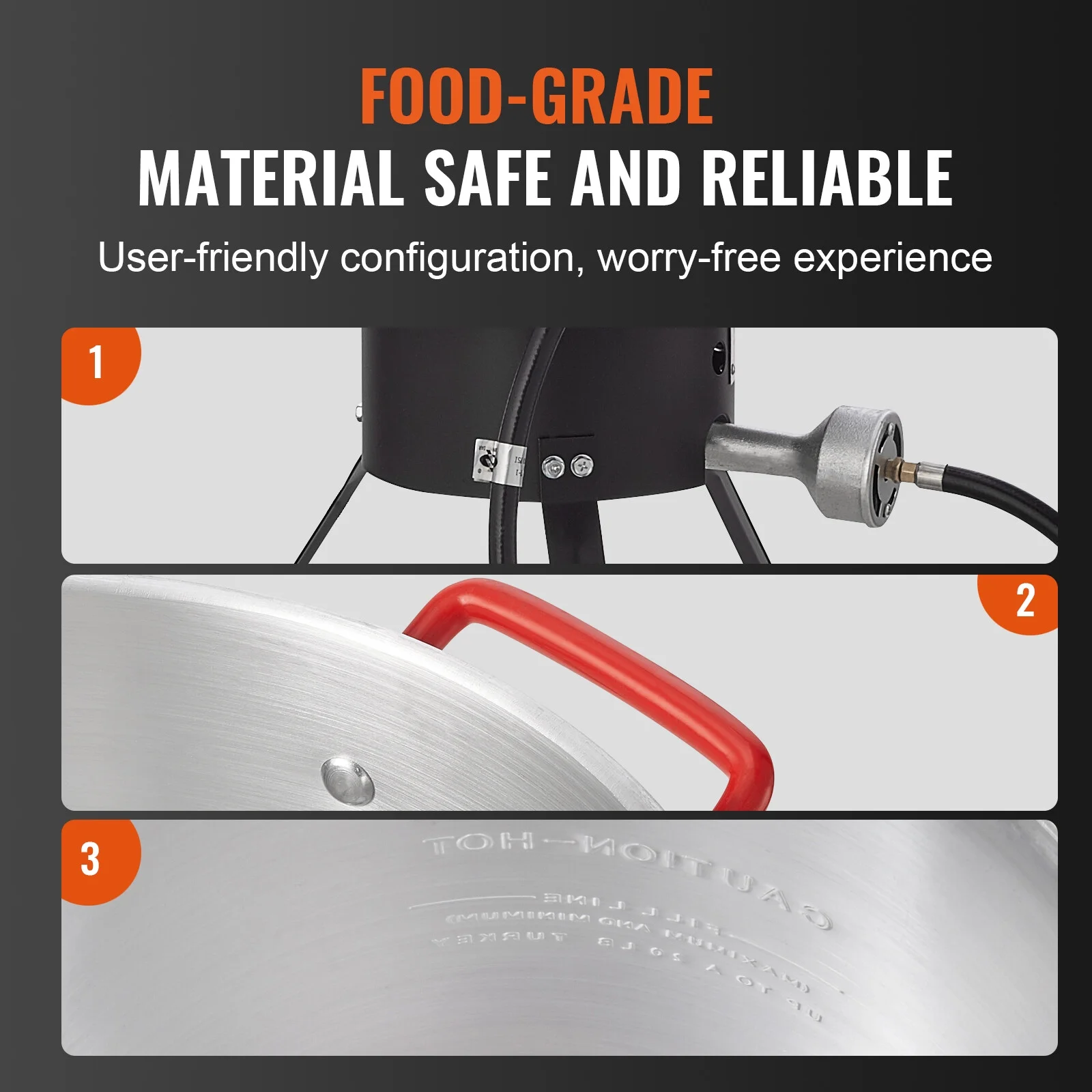 30Qt Turkey Deep Fryer Outdoor Gas Propane Stock Pot Burner Cooker 54,000 BTU