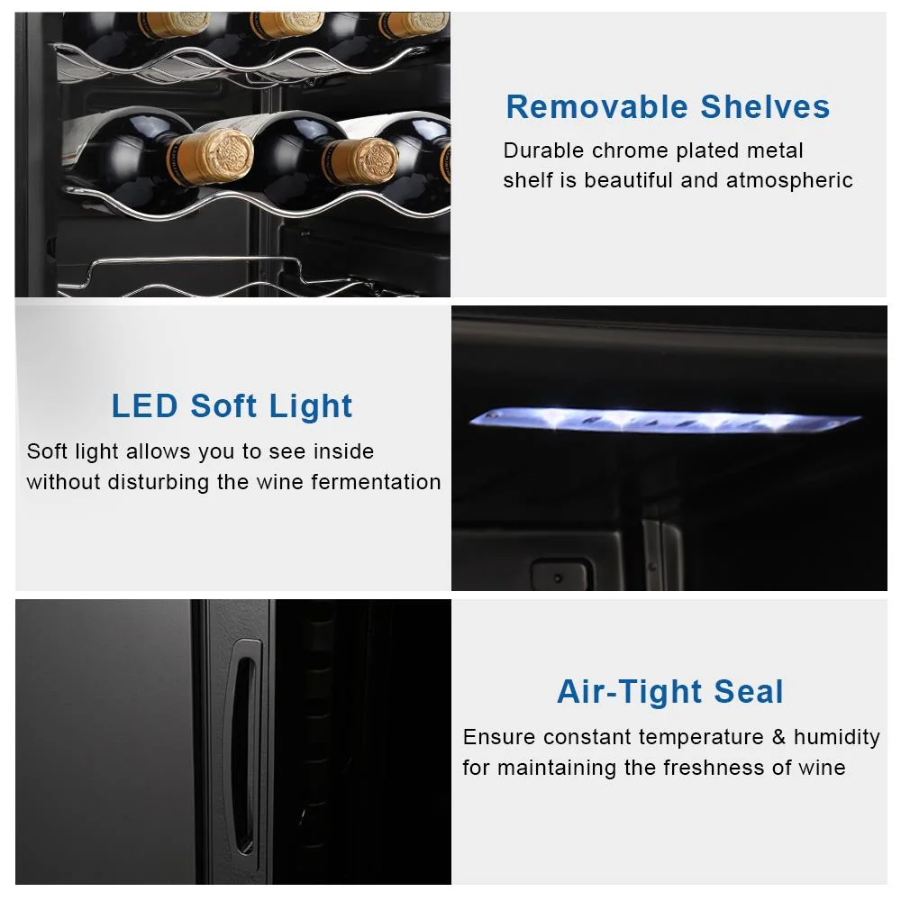 SalonMore 1.8cu.ft Small Wine Cooler Compressor Mini Fridge Beverage Cooler