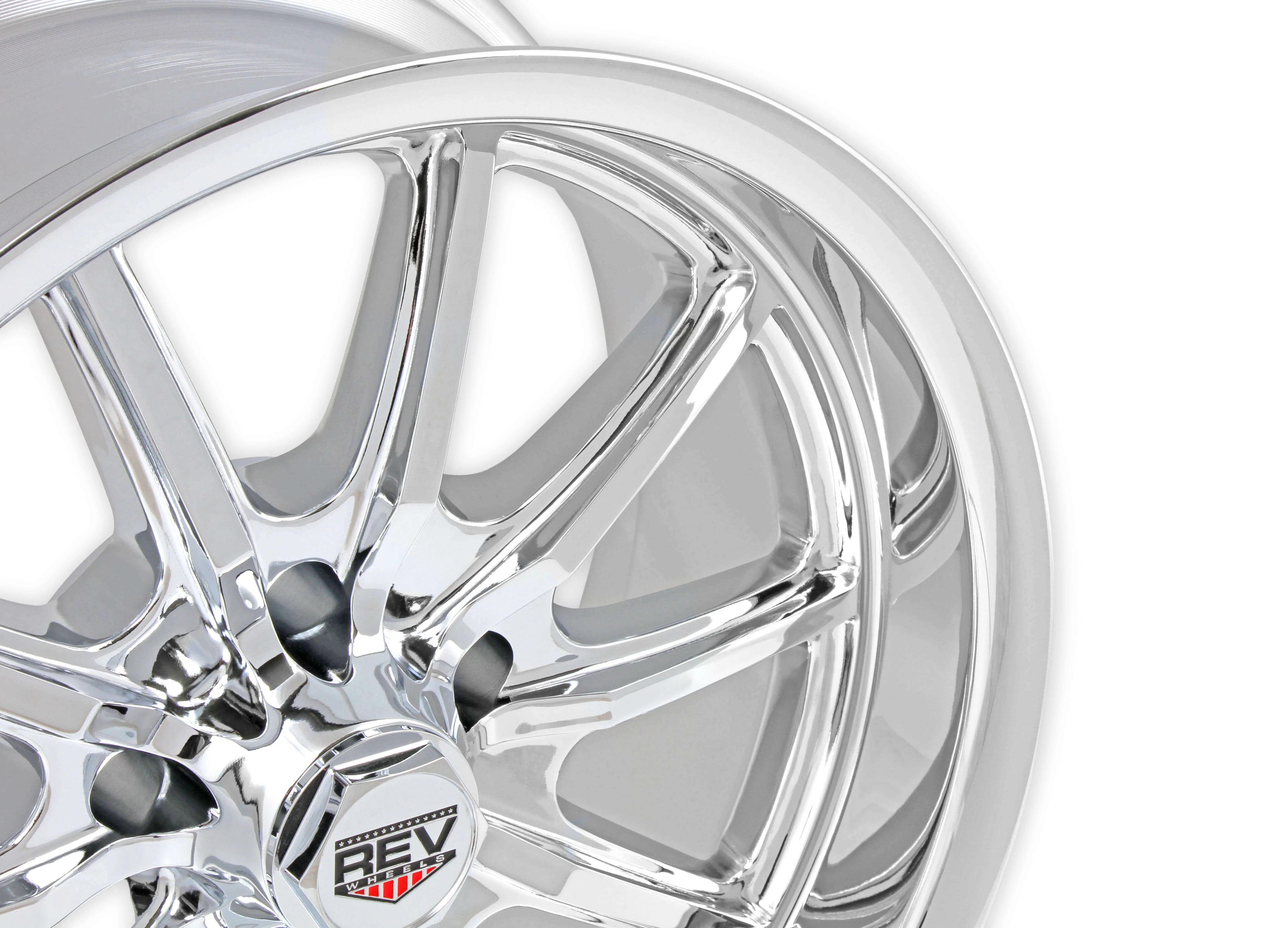 REV Wheels 110C-7806100 110 Series- 17x8 - 4.5 bs - 5x4.75/5x120.65 - Chrome