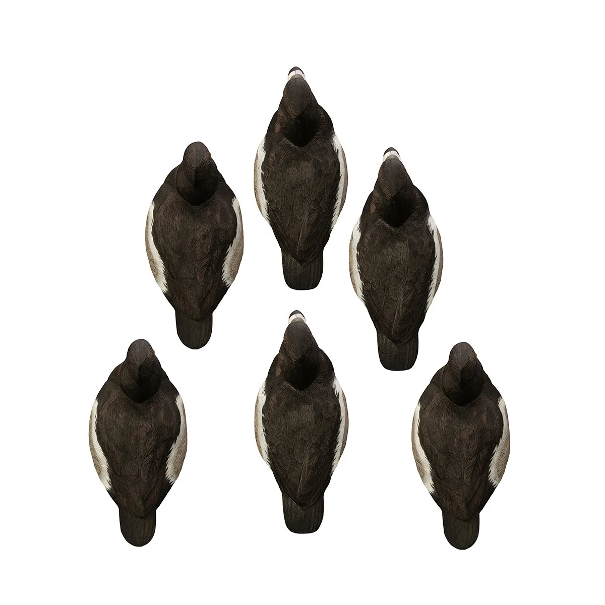 Higdon Battleship Ringneck Drakes Duck Decoys, 6 Pieces