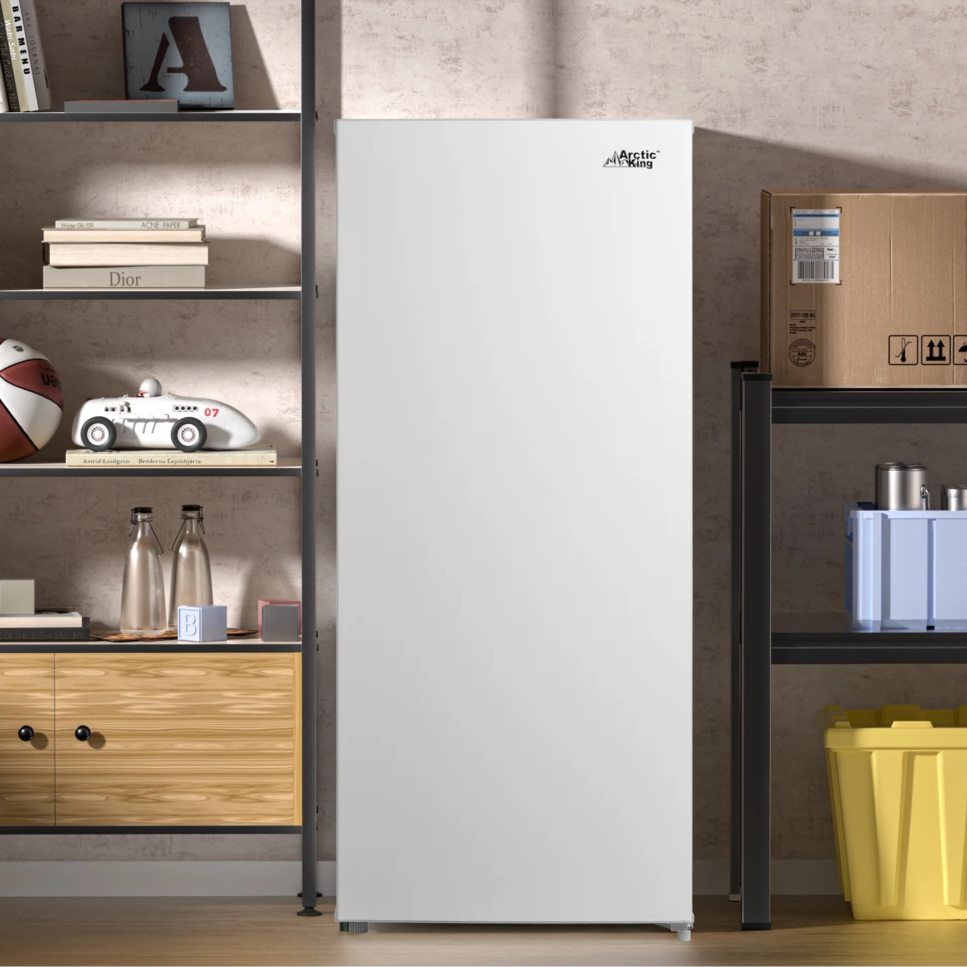 Arctic King 7.1 Cu ft Upright Convertible Freezer/Refrigerator, White