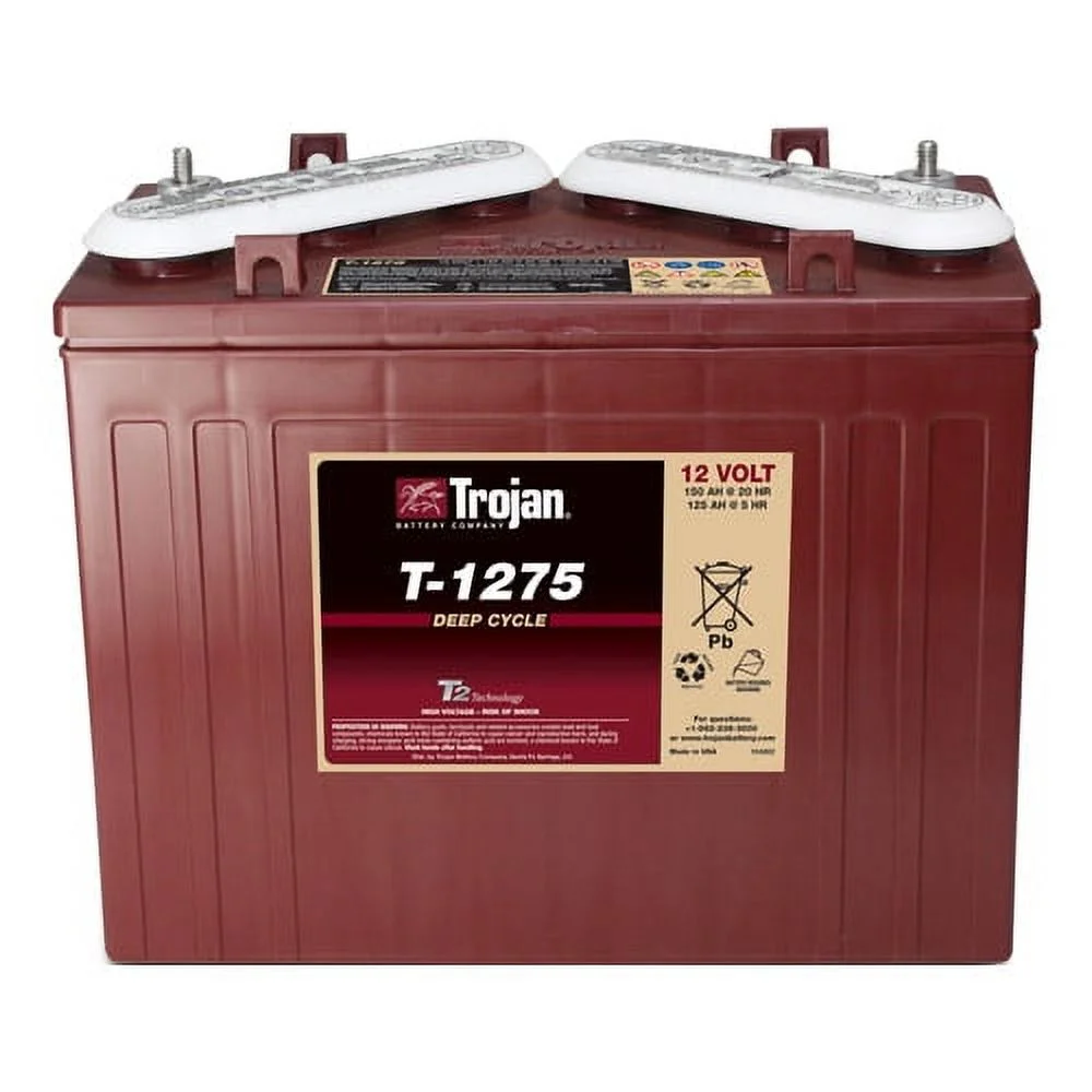 Trojan T1275 12 Volt, 150 AH Deep Cycle Battery - 4 Pack