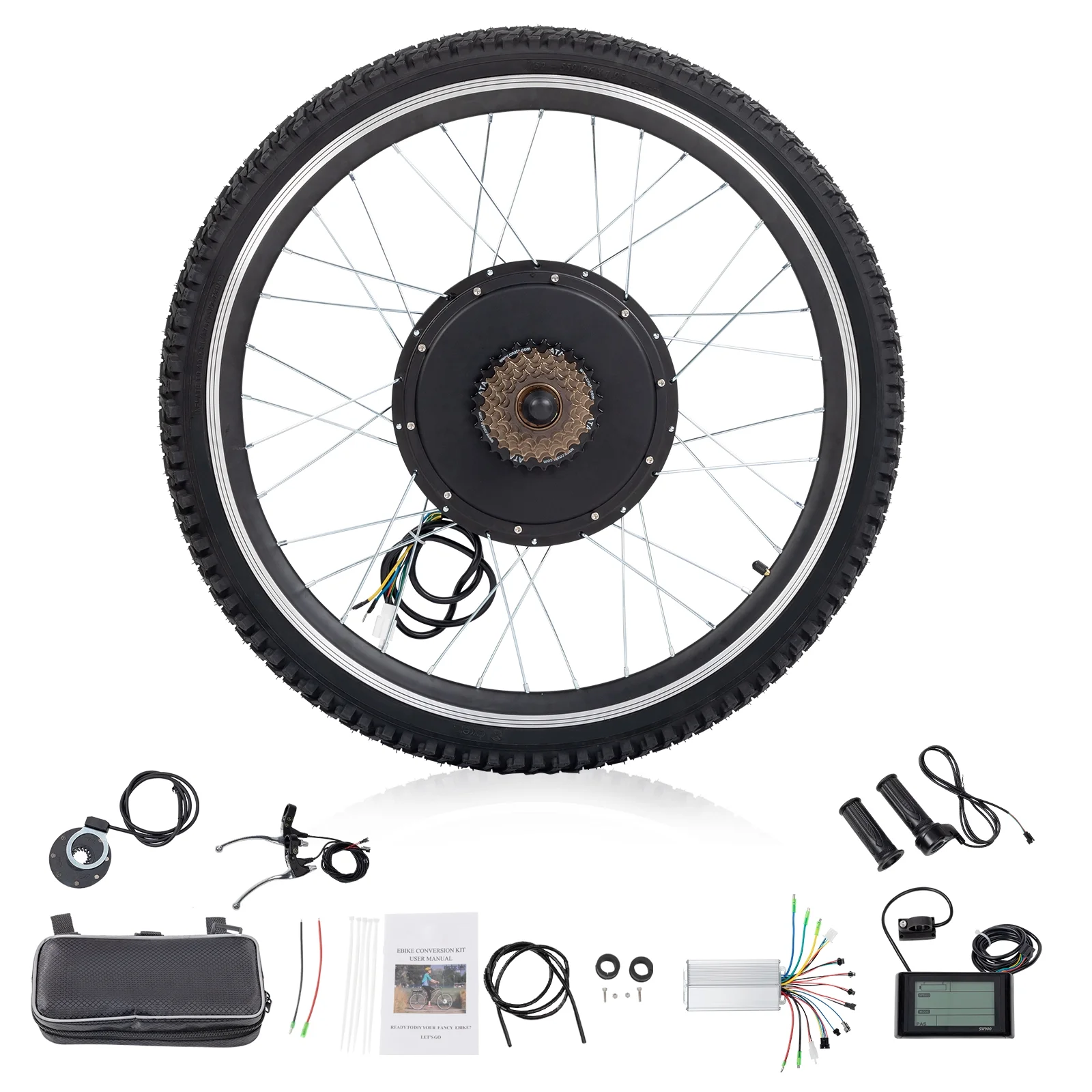 Ktaxon 48V 1000W Electric Bicycle Motor Kit, 26