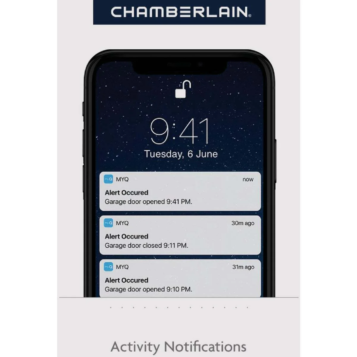 Chamberlain Garage Door Opener, 0.5 HP with Smartphone Control Bluetooth Technology